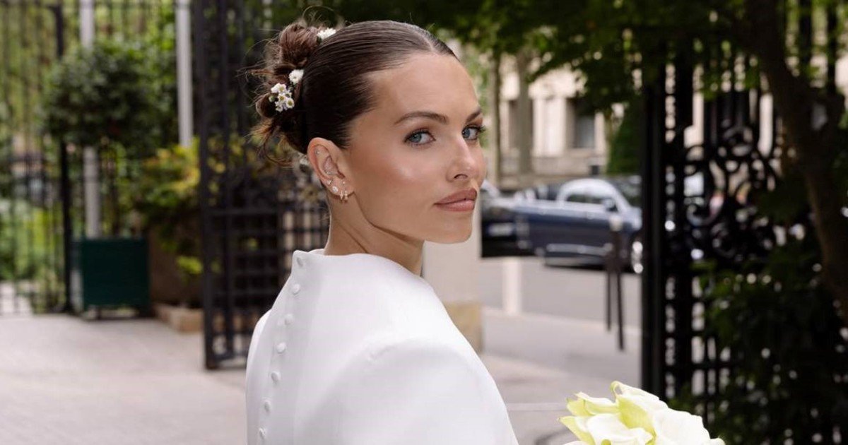 A los 25 años se casó Thylane Blondeau, la "niña más hermosa del mundo": el vestido inspirado en Grace Kelly y la boda íntima en París