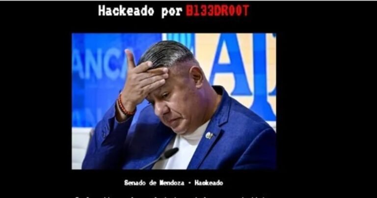 Ciberataque en una provincia: hackearon la página del Senado y pusieron un foto de Chiqui Tapia