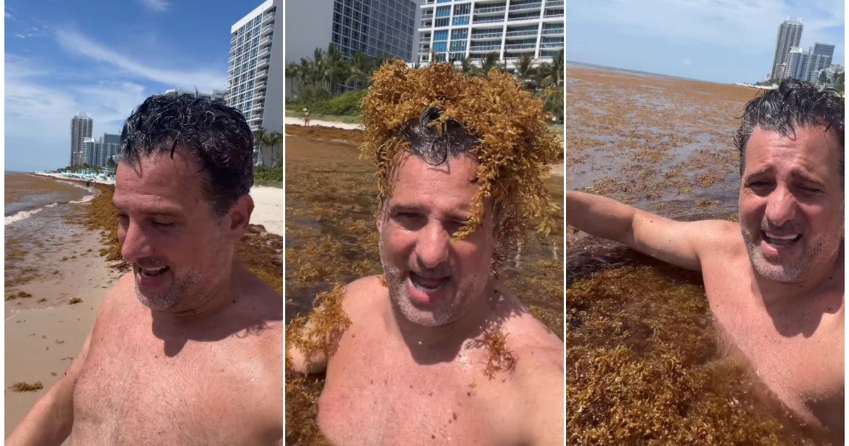 "¡Un asco!": la mala experiencia de José María Listorti en la playa de Miami que se volvió viral
