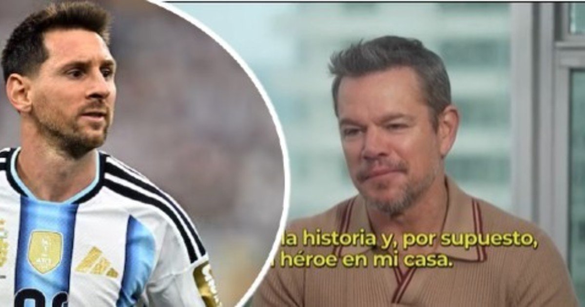Matt Damon y su admiración absoluta por Lionel Messi: "Es el mejor de la historia"
