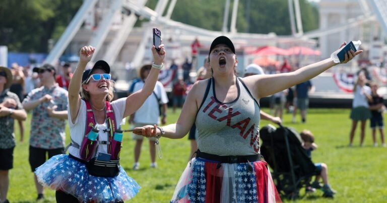 Feria, shows, vuelos militares y fuegos artificiales: Washington se disfraza de "Trumplandia" para los festejos del 4 de julio