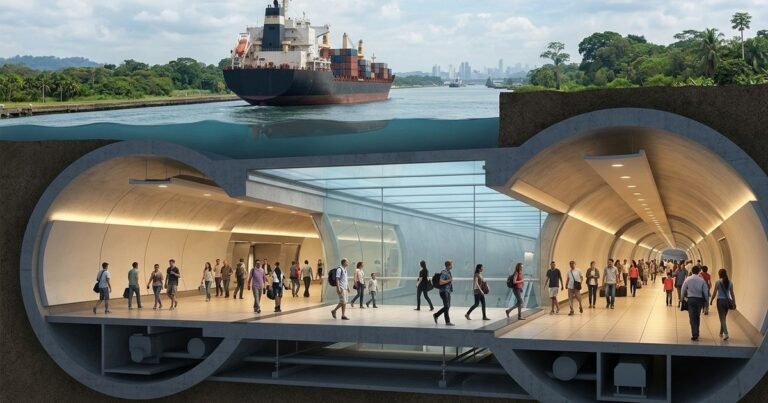 Cruzar el Canal de Panamá caminando: el ambicioso proyecto que podría convertirlo en realidad