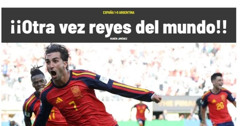 "Otra vez, reyes del mundo": así reflejaron los medios españoles el triunfo de su selección