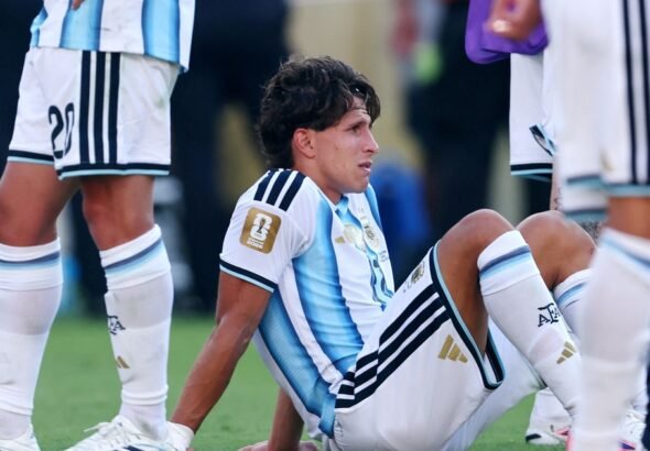La distracción de Giuliano Simeone que dejó el camino libre a Ferran Torres para el gol de España