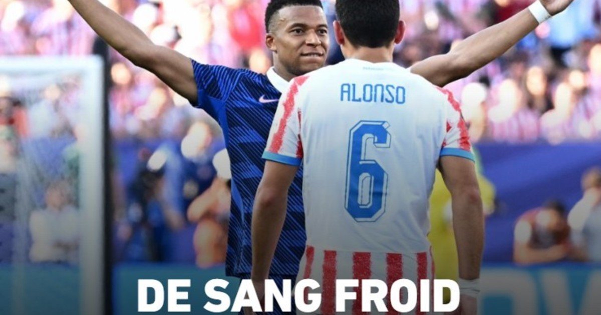 "Trampa paraguaya" y "A sangre fría", la reacción de la prensa francesa a la batalla de Mbappé contra Paraguay