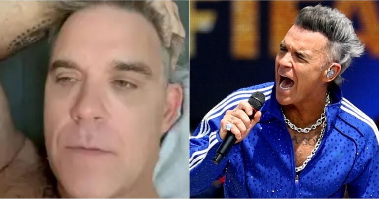 Robbie Williams respondió a las acusaciones de consumo de cocaína tras un video viral del Mundial: "Era un caramelo de menta"