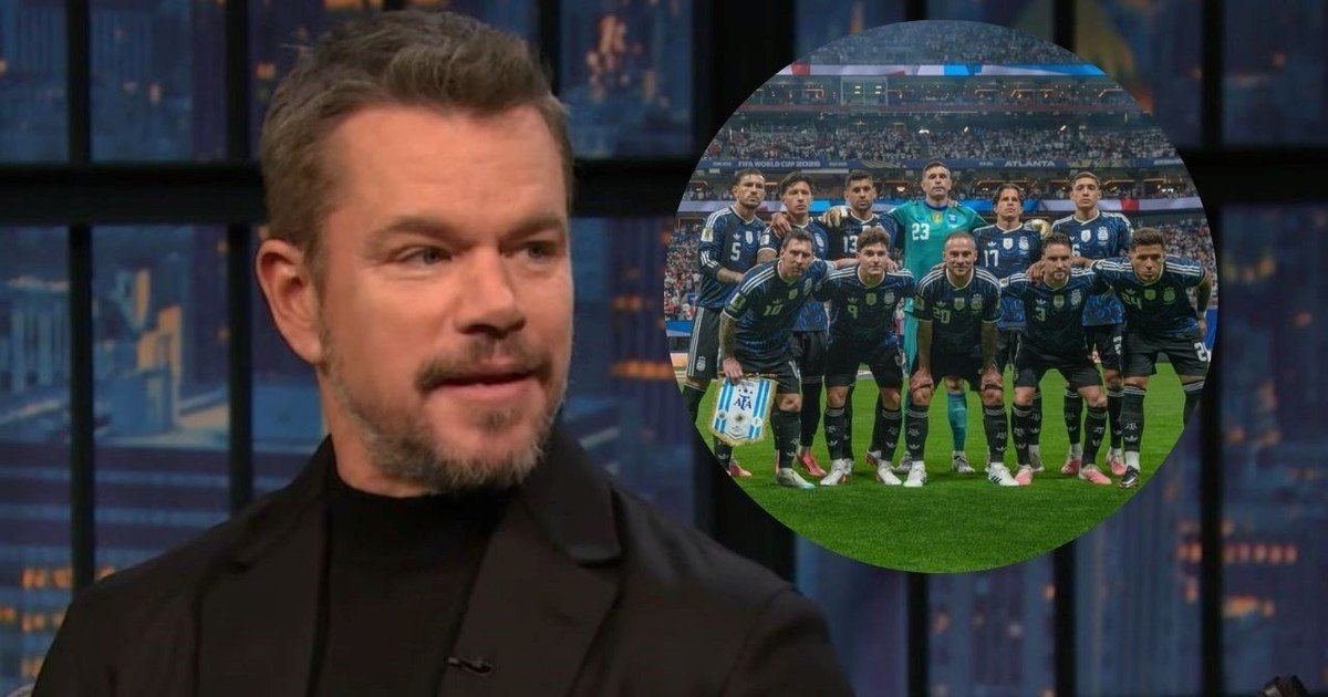 Matt Damon reveló cómo vivió el triunfo de la Selección Argentina ante Inglaterra: "Fue una gran noche"