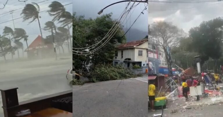 Caos en Brasil: temporales con vientos de más 100 km/h dejan cinco muertos, estragos y apagones en Río de Janeiro y San Pablo