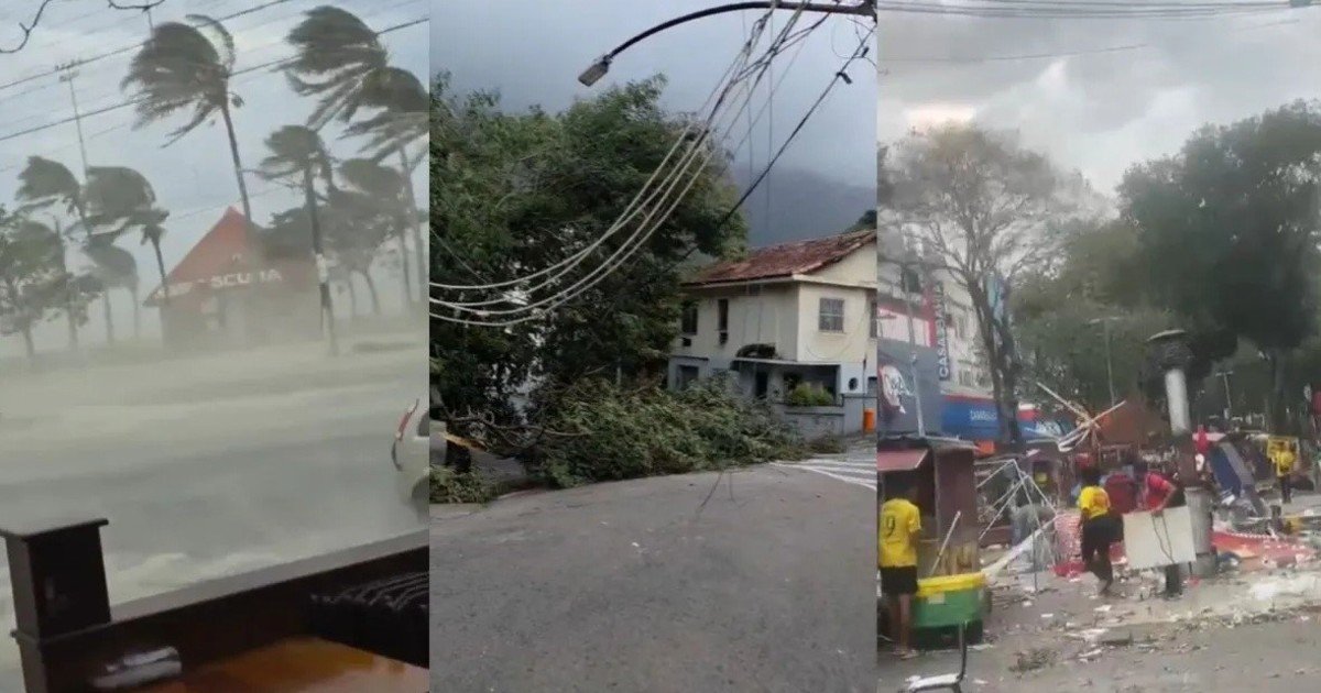 Caos en Brasil: temporales con vientos de más 100 km/h dejan cinco muertos, estragos y apagones en Río de Janeiro y San Pablo
