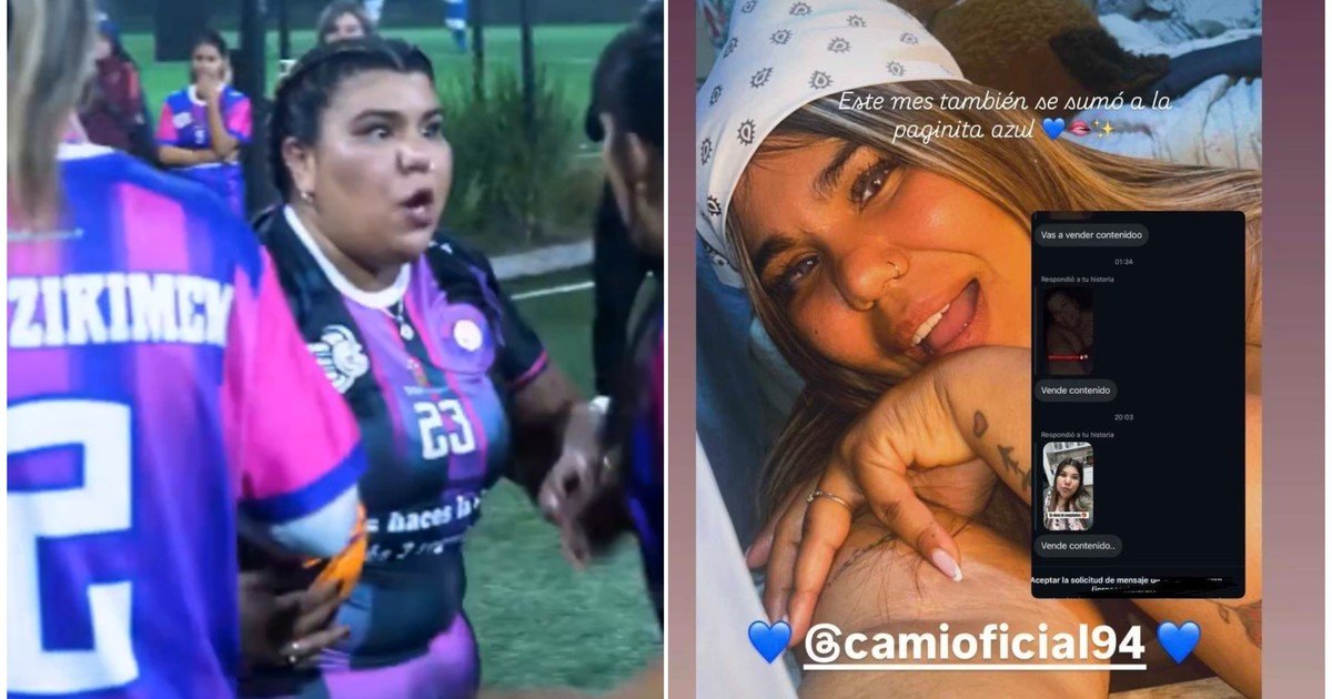 Camilota, viral por una pelea con su equipo de fútbol y el anuncio de que venderá contenido para adultos
