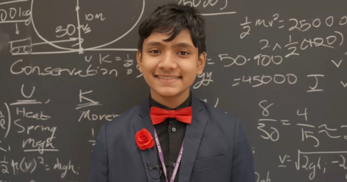 A los 2 años hacía ecuaciones, a los 13 se graduó de la Universidad de Nueva York y es el profesor más joven del mundo: “Es el estudiante más excepcional que he conocido en mis 25 años de carrera”