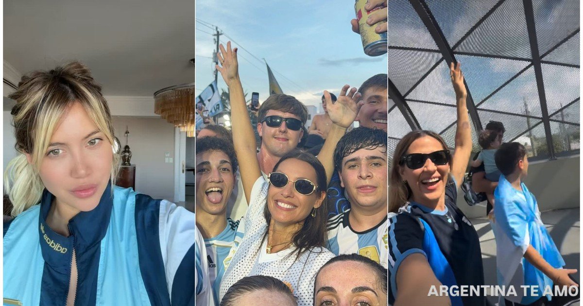 El alocado festejo de los famosos tras el agónico triunfo de la Selección Argentina