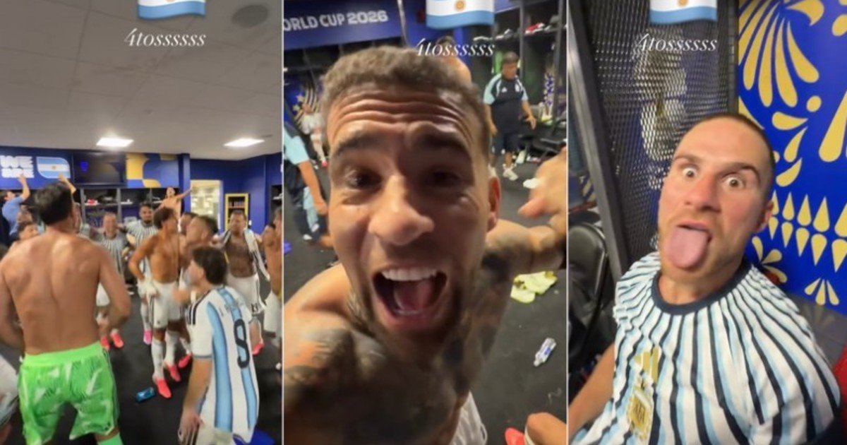 "¡Estamos relocos, guacho!": Nicolás Otamendi mostró el festejo íntimo de la Selección en el vestuario tras ganarle a Egipto