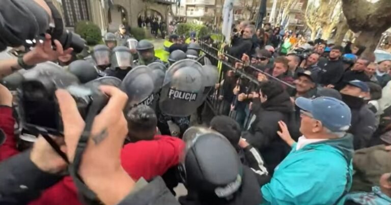 Incidentes en una marcha por la inseguridad en Mar del Plata: vecinos piden que cambien la cúpula policial