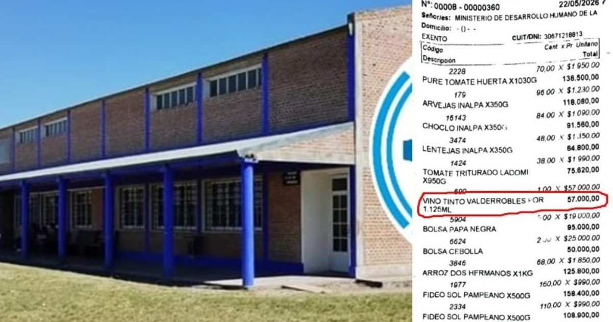 Polémica en Entre Ríos: detectaron una botella de vino de 57 mil pesos en la rendición de compras de un comedor escolar