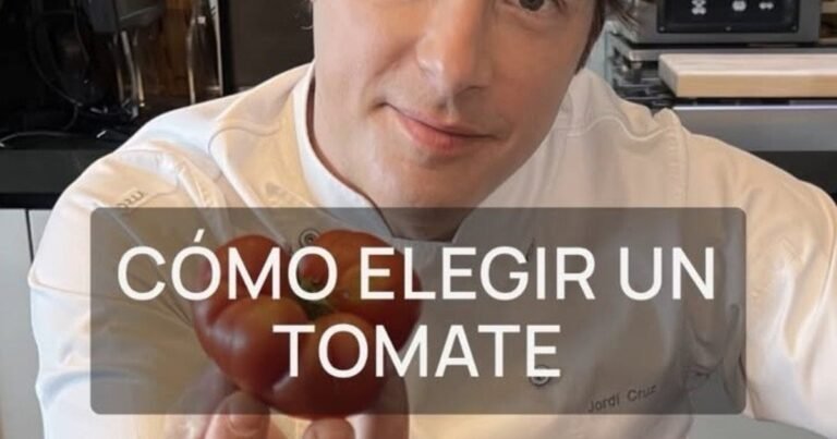Jordi Cruz, chef profesional, 48 años: “No elijas un tomate solo por el color; el olor lo dice casi todo”