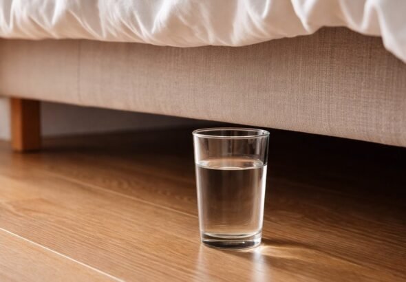 La psicología dice que las personas que tienen un vaso de agua junto a la cama que nunca beben no son derrochadoras, sino que calman una baja vigilancia de fondo sabiendo que si se despiertan necesitando algo, ya está ahí