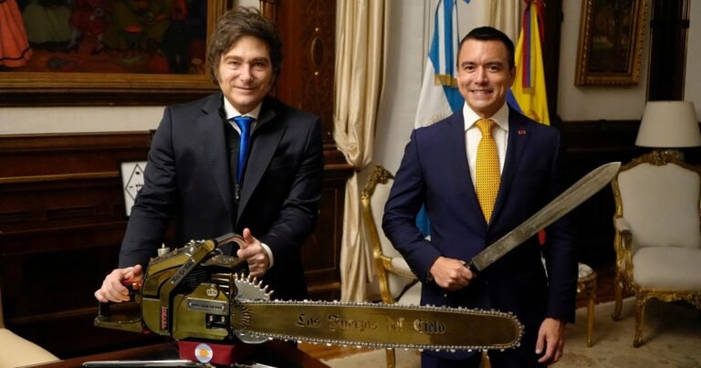 En la previa del viaje de Milei a Ecuador, el Gobierno declaró organización terrorista a la banda narcocriminal Chone Killers