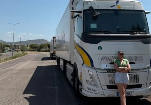 Miriam, camionera argentina en Europa: "Paso hasta 24 días fuera y, al volver tengo tres o cuatro para ver a mis amigos y descansar"