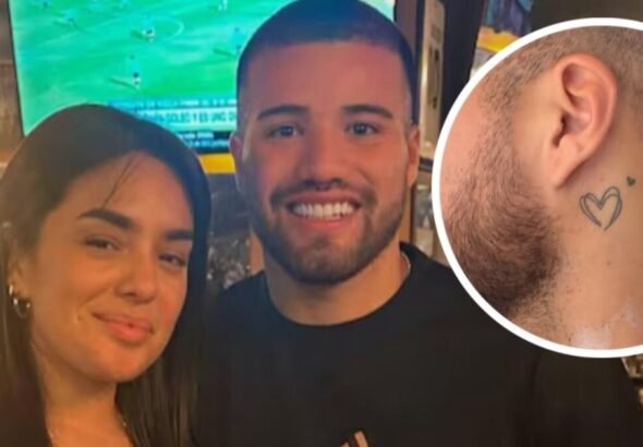 El Chelo Weigandt se tapó el tatuaje que se hizo con Ángela Leiva: "Borrando una historia del pasado"