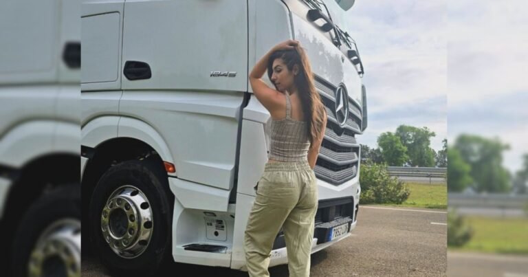 Ainoa Blasco, camionera desde hace tres años: “El factor psicológico es clave en este sector y no se le da importancia”