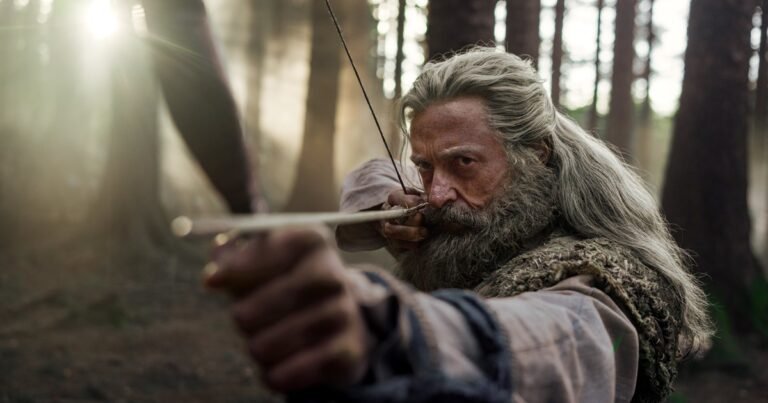 Hugh Jackman como Robin Hood es un forajido con remordimientos que comete atrocidades