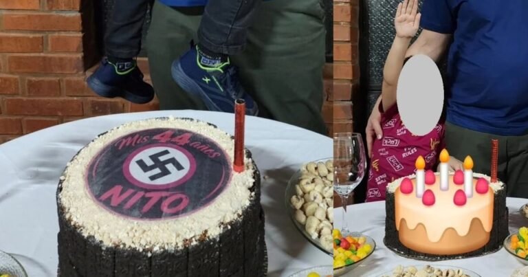Misiones: festejó su cumpleaños con una esvástica en la torta y un niño haciendo el saludo nazi