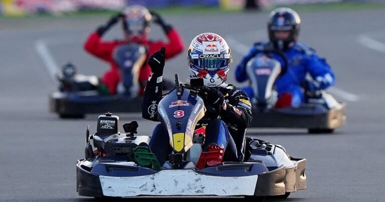 Max Verstappen largó último contra 100  kartings y les ganó: cómo hizo para pasar a más de 60 en la primera vuelta