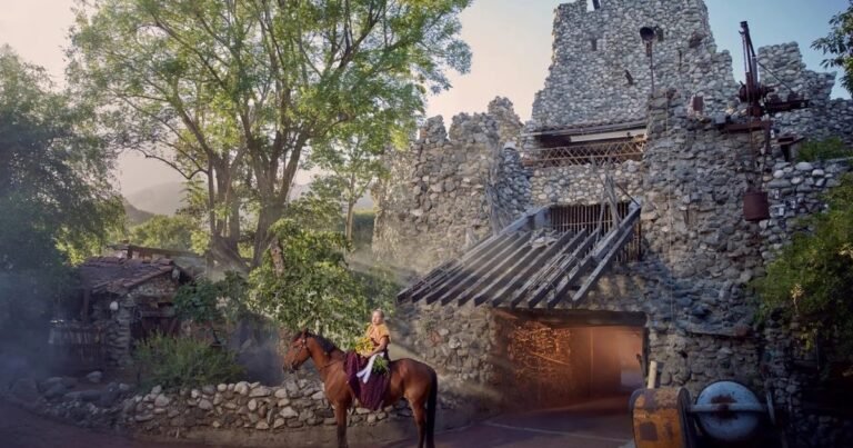 En 1968, un hombre de California comenzó a construir un castillo con chatarra, botellas y motocicletas viejas; 20 años después, tenía una torre de reloj de 22,5 metros de altura