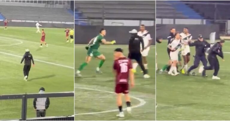 Escándalo en el fútbol de Uruguay: entraron a la cancha encapuchados y agredieron a jugadores de su equipo
