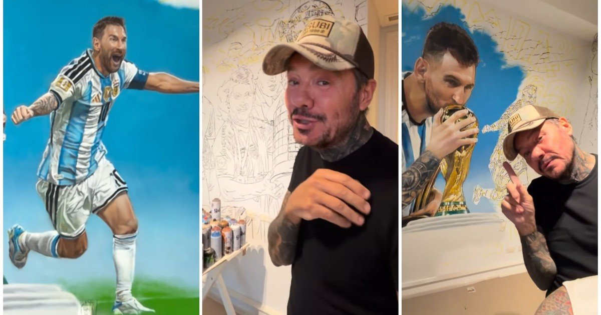 El impresionante mural que Marcelo Tinelli hizo pintar en el cuarto de su hijo Lolo: Messi, San Lorenzo y una inesperada comparación