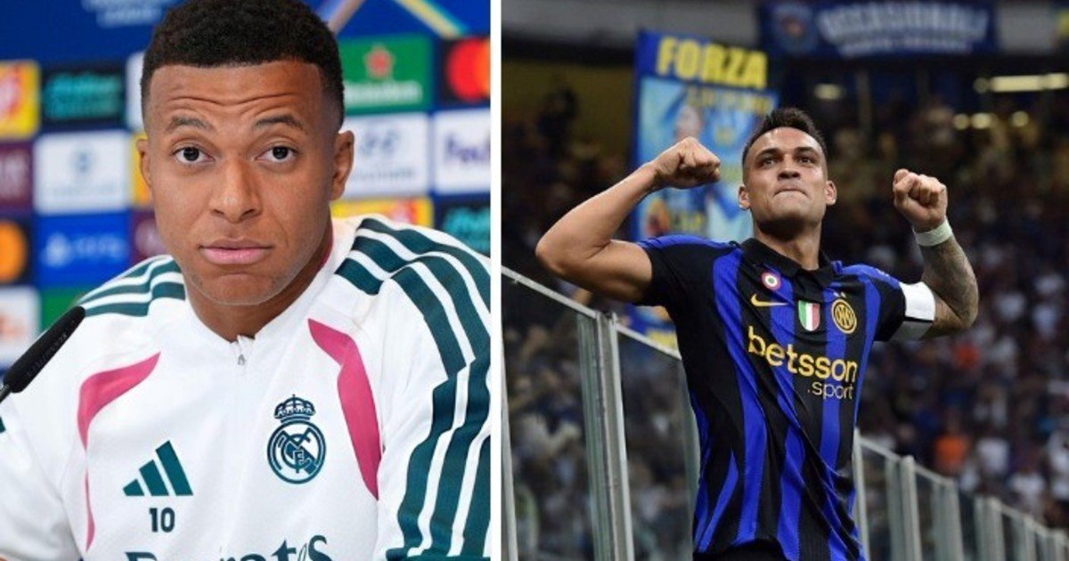La Champions League arranca con un Real Madrid vs Inter de lujo y goles: Mbappé pidió el Balón de Oro contra un Lautaro Martínez encendido