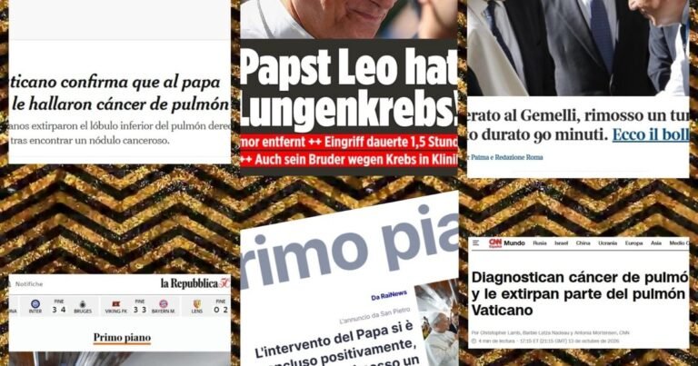 "¡El Papa tiene cáncer de pulmón!": las reacciones en los principales medios del mundo