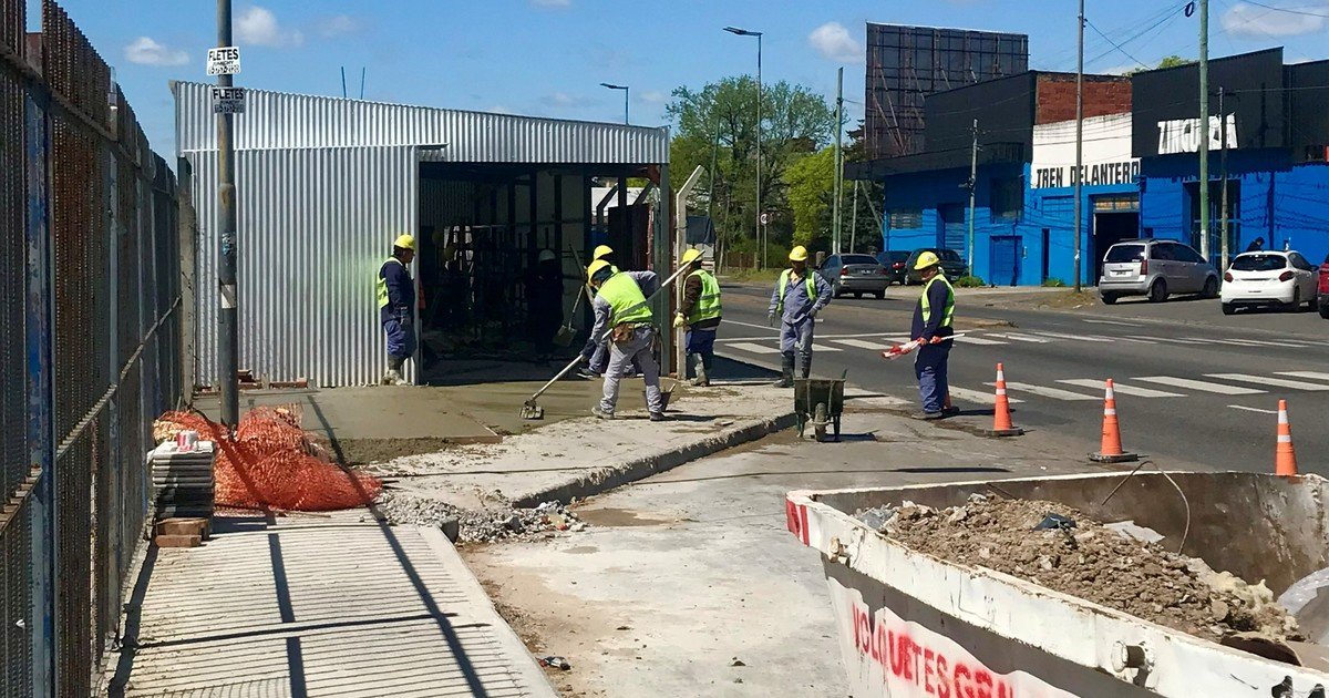Avanzan las obras en la estación cabecera del Urquiza y arman los andenes provisorios