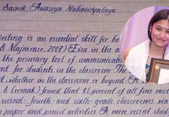 “La mejor caligrafía del mundo”: la joven de 14 años que se volvió viral por su letra que parece hecha en computadora