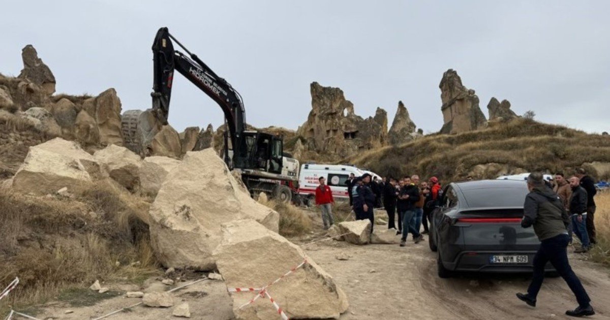 Tragedia en Turquía: se derrumbó una formación rocosa en la "chimenea de las hadas" de Capadocia y murieron dos turistas