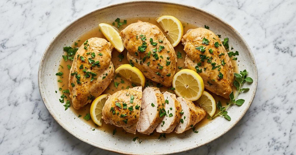 Pechugas de pollo jugosas al horno