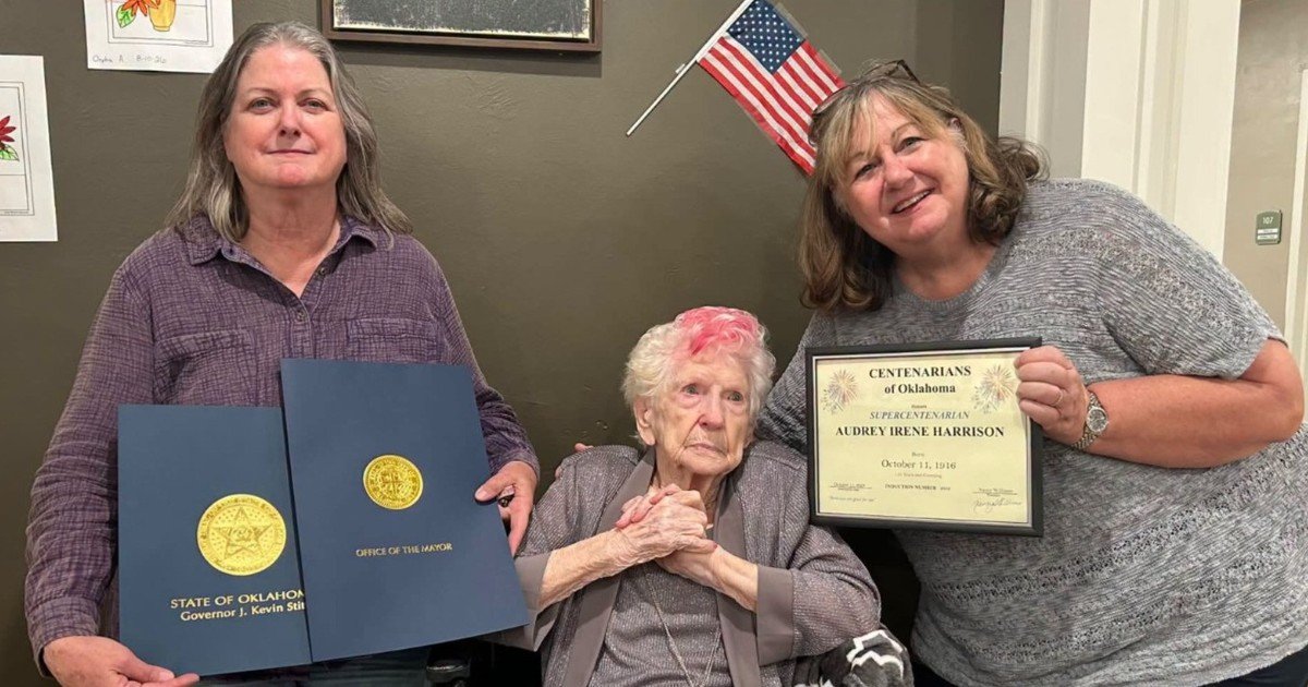 Una mujer de Oklahoma cumplió 110 años: hasta el alcalde la felicitó