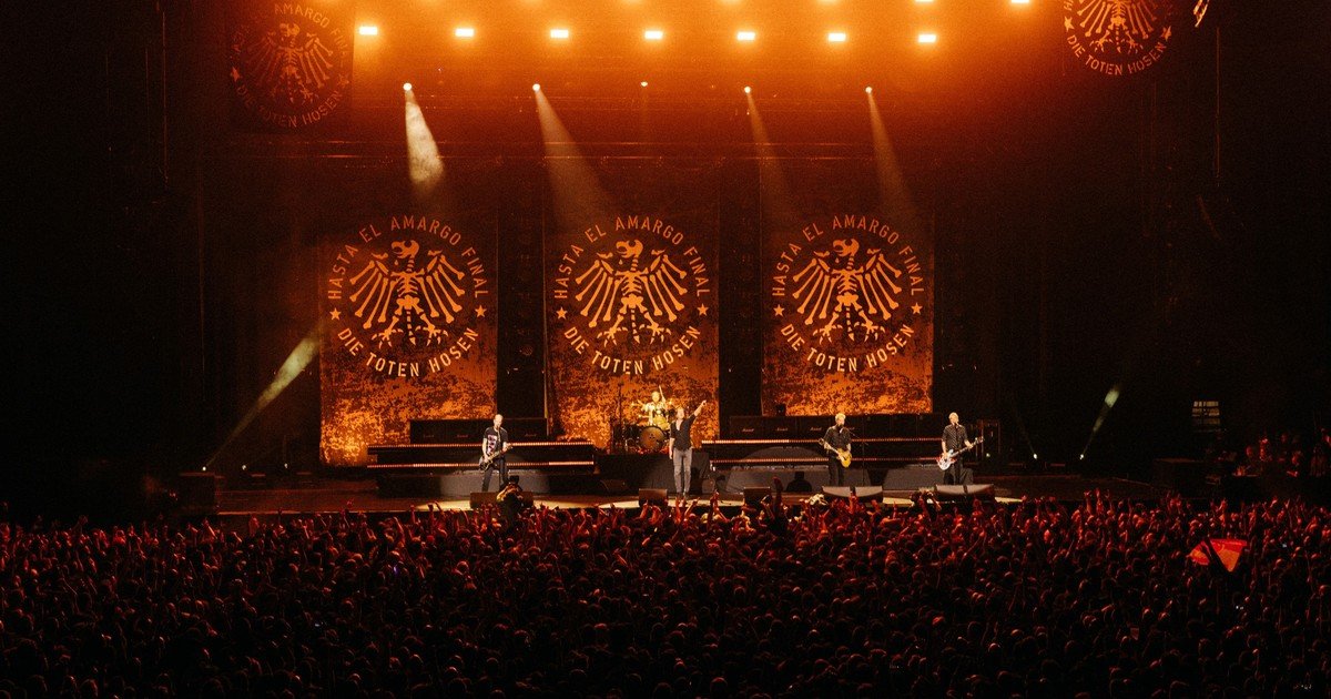 La despedida de Die Toten Hosen de la Argentina: la banda de punk rock alemana jugó de local, y con emoción, en el Movistar Arena