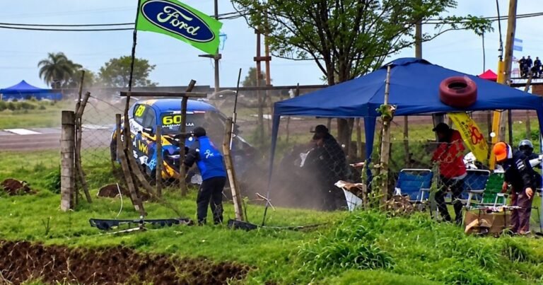 Accidente y milagro en el TCR South America: un auto chocó contra la contención, voló una rueda y le pegó a un hombre que hacía un asado
